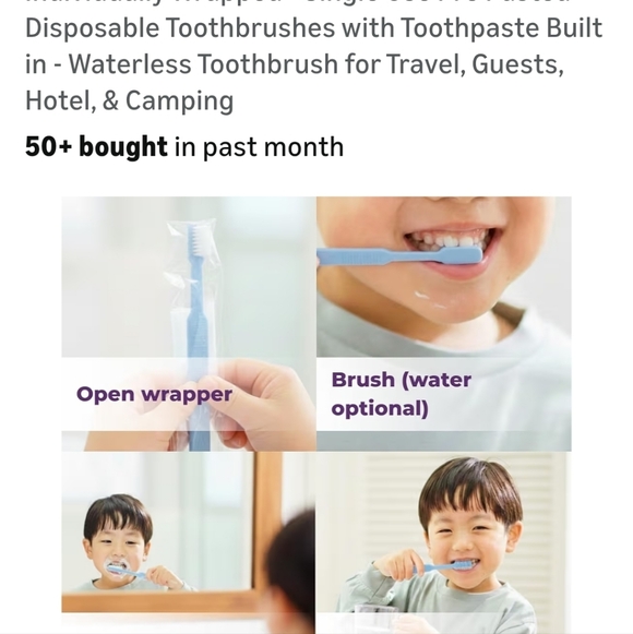 Prepasted Disposable Toothbrushes - Picture 4 of 5